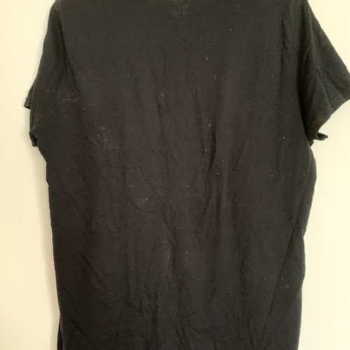 Handmade Ghost band t-shirt, black dyed, size L