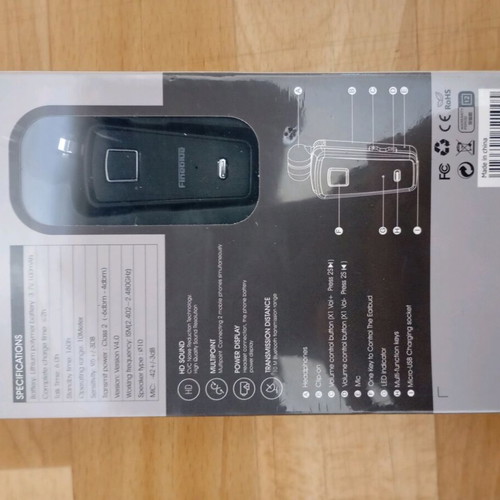 Fineblue clip on wireless headphones f980 new