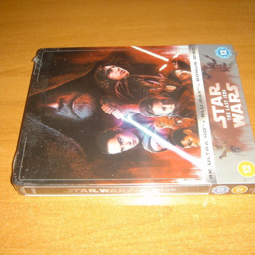 Star Wars The Last Jedi Steelbook new 4K Ultra HD Blu-Ray