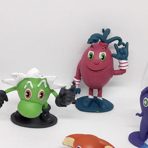 Pac-Man and the Ghostly Adventures collectible figure set of 12, like new