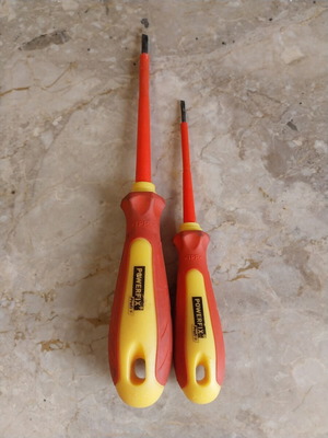 Powerfix Profi Plus Electrical Screwdriver Set like new, 2 pcs, 1000V insulated