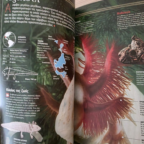 Atlas of Sciences: Fish and Amphibians like new, Greek edition