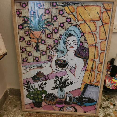 Puzzle 50×70 new with frame