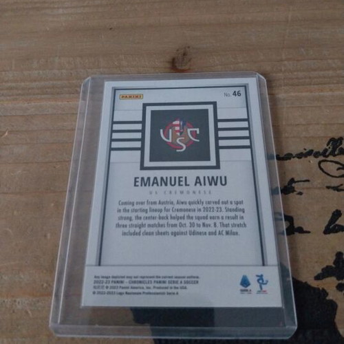 Emanuel Aiwu Panini Chronicles rookie card like new