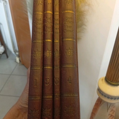 Machzor book set prewar used (1935) with original receipt