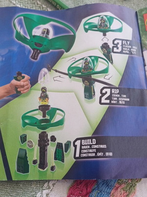 Lego Ninjago Airjitzu Morro 70743 used, missing hair and spinner