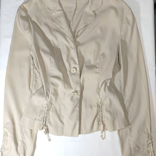 Beige On Line blazer like new with gathered sleeves and sides