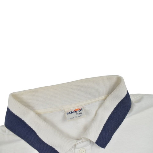 Ellesse Vintage 90s Tonal Graphic Tennis Polo Shirt used, size Large