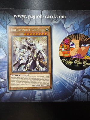 Black Luster Soldier Sacred Soldier Yu-Gi-Oh! card like new