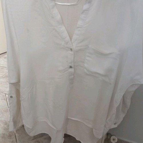 Zara women's white blouses like new size M