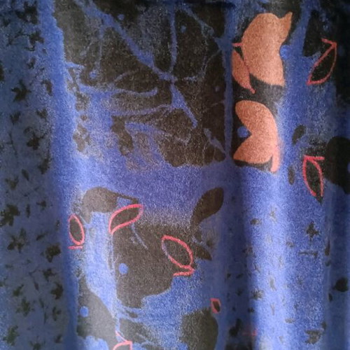 Midi dress blue like new with velvety texture
