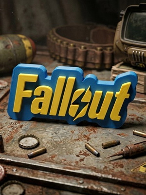 Fallout 3D printed logo sign new