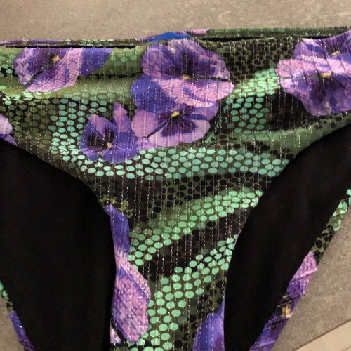 Luna bikini bottom used, size L, black and green