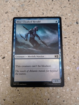 Magic the Gathering Mist-Cloaked Herald foil κάρτα καινούργιο