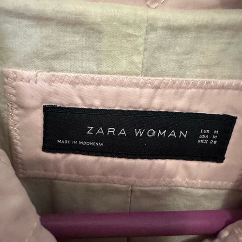 Zara medium pink spring coat like new