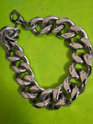 Steel very thick hand chain 23 cm new hypoallergenic