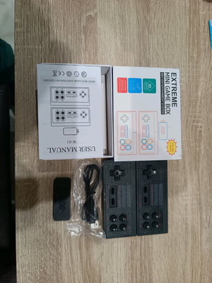 Mini wireless game console with 2 controllers, like new