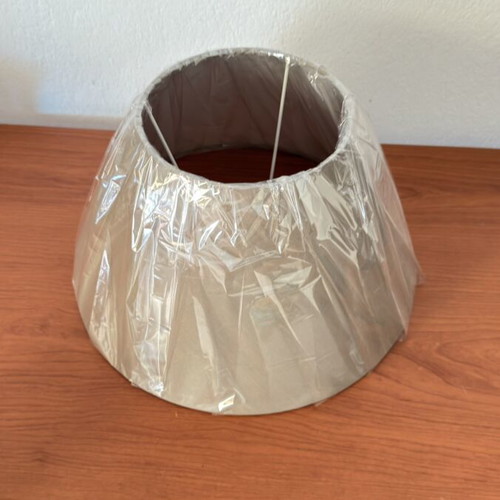 Beige conical lampshade 27x30cm, sealed