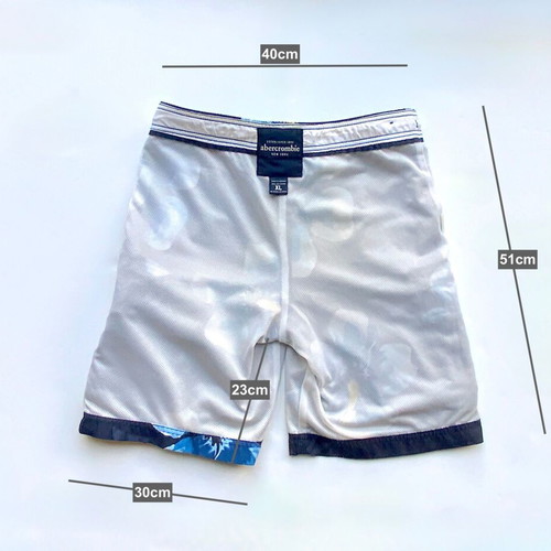 Abercrombie & Fitch Boys' Swim Shorts XL Dark Blue Floral like new