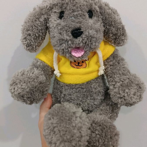 Handmade knitted puppy custom made