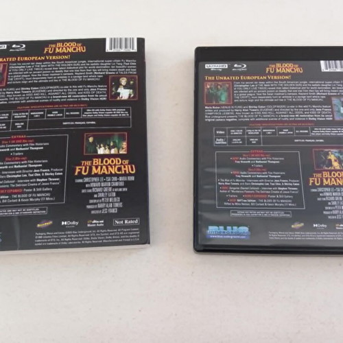 The Blood of Fu Manchu 4K Ultra HD Blu-ray used, adventure, subtitles