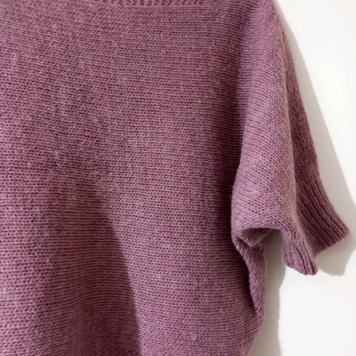 Knitted pink blouse used, size S/M, soft knit