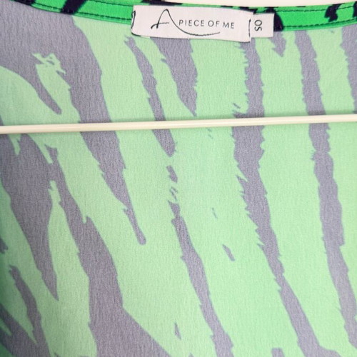 A piece of me women's animal print shirt used satin