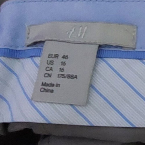 H&M Summer Pants Gray Size 46 New With Tag