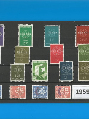 Europa 1959 Lux Ολες Οι Χώρες Καινούργια 17 Γραμματόσημα