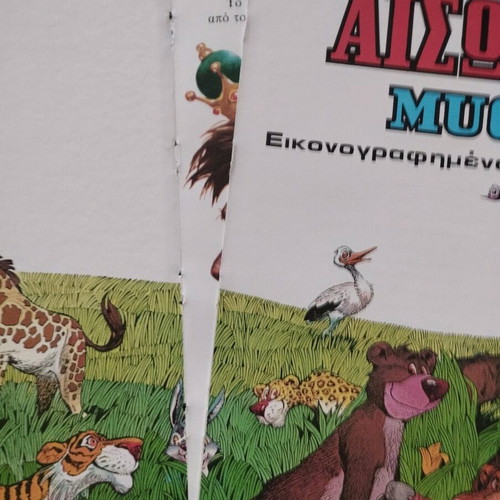 Aesop's Fables used children's book with many short stories