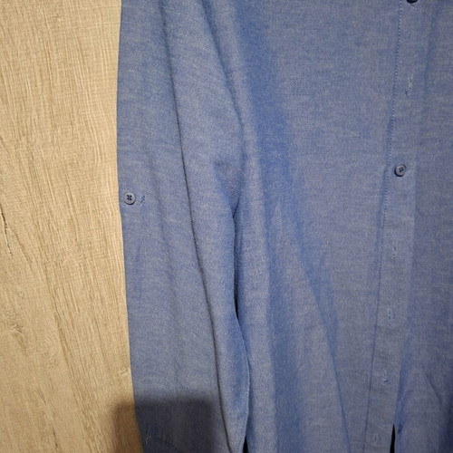 Women's set with shirt and elastic waist pants, like new, blue, L/XL