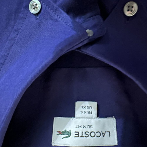 Lacoste dark purple shirt size XL