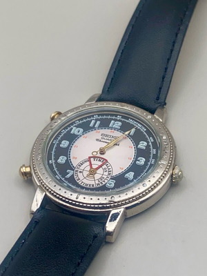 Seiko 8M25-8000 Dancing Hands quartz chronograph watch used