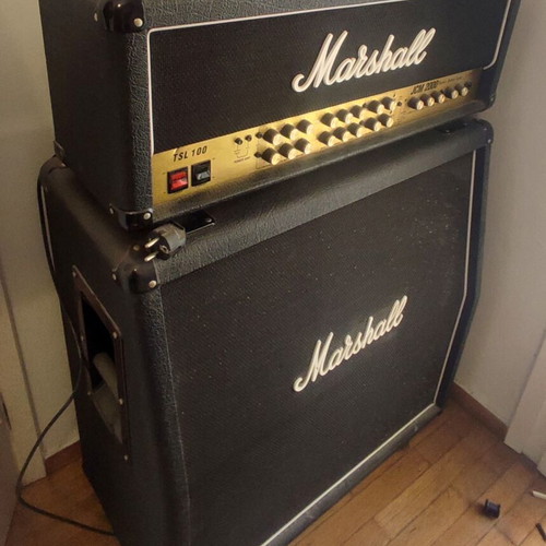 Marshall TSL 100 amplifier with 1960 Lead 4x12 cabinet
