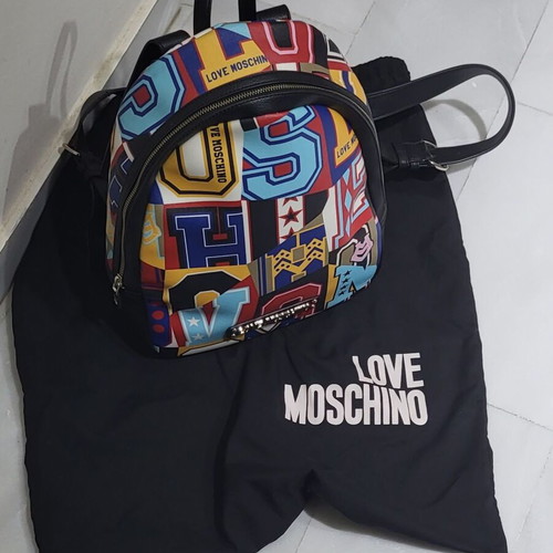 Authentic Love Moschino Multi Graphic Backpack (Excellent Condition / Like New)