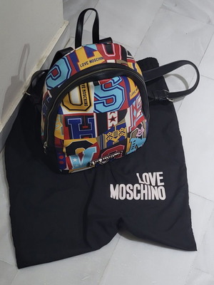 Σακίδιο πλάτης Love Moschino σαν καινούργιο, πολύχρωμο PU
