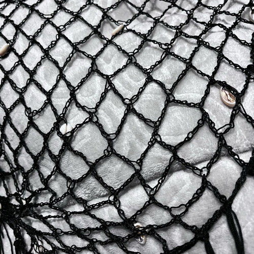 Black net new with shells for waist or decoration