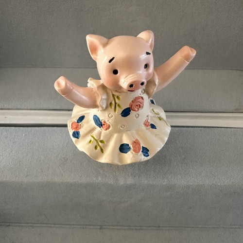 Zara Home Music jewelry box with revolving pig figure