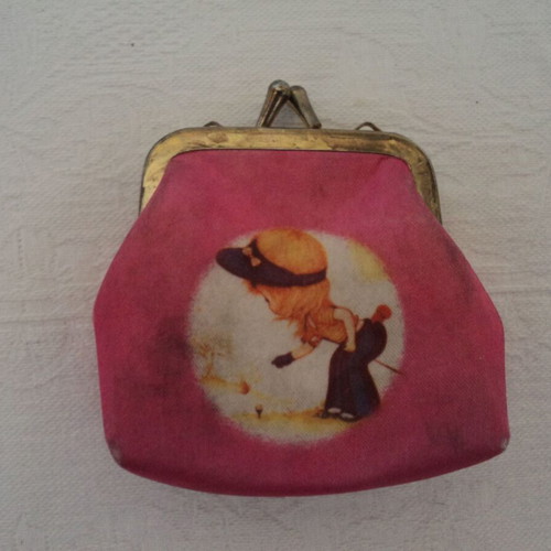Girls' wallets used, set of 4, vintage