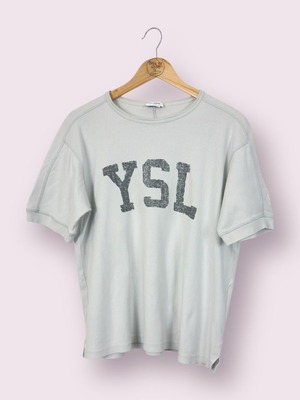 Μπλούζα Saint Laurent Off-White Vintage Logo L μεταχειρισμένη