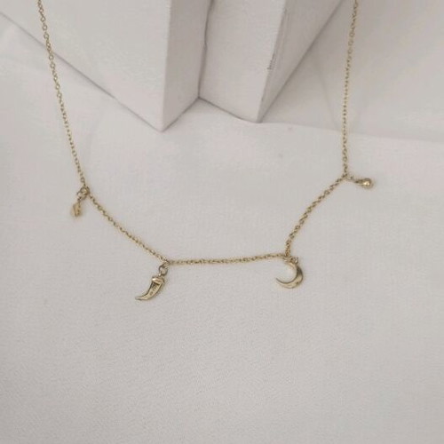 Silver necklace 925 Jools gold plated silver like new, length 40cm
