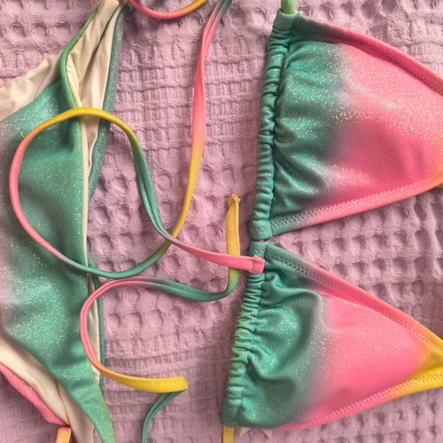 Pretty Me swimsuit multicolor glittery like new