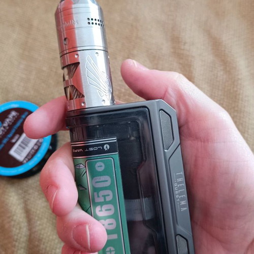 Vapefly Brunhilde 103 RTA atomizer and Thelema Quest 200W mod new