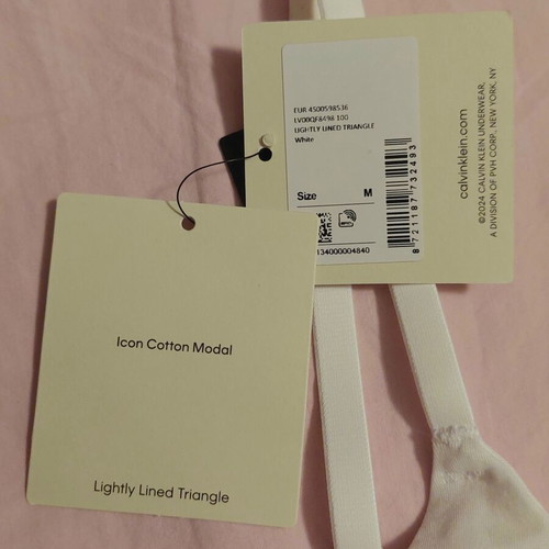 Calvin Klein white underwear set size M, brand new