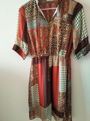 Excup Fashion dress multicolored new, size L
