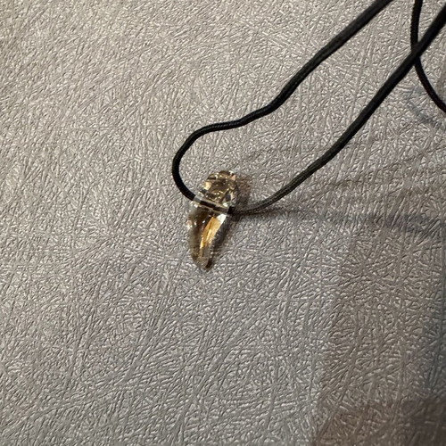 Men's Swarovski necklace new with clear crystal minimal design