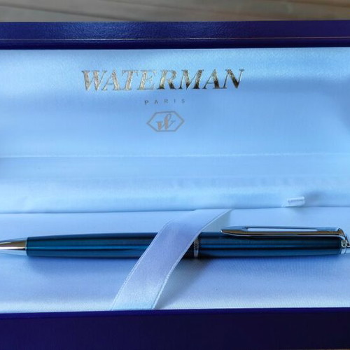Waterman Hemisphere ballpoint pen new, blue with metal details