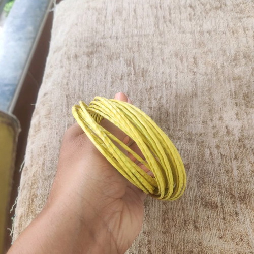 Bracelet new yellow metallic phosphorescent