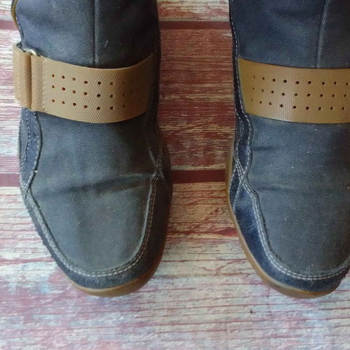 Women's leather motorcycle boots used, size 37