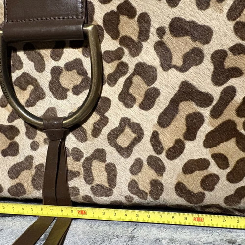 Dolce & Gabbana Ponyhair Leopard Print Shoulder Bag used